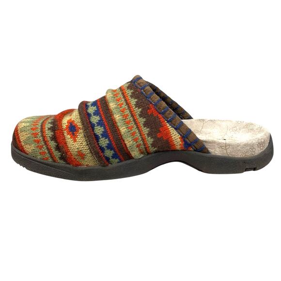 Taos Women’s Tabitha Harvest Aztec Multicolor Knit Slip On Mule Size US 8 - Picture 2 of 11